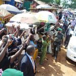 PHOTO NEWS: Huge Crowd Turn Out As Gov. Aregbesola Inspects Projects