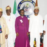 PHOTO NEWS: Anglican Bishop Visits Aregbesola, Lauds Him For Constructing B/Court Road