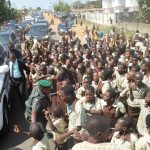 PHOTO NEWS: Ilesa Students Bring Traffic To A Stop For Aregbesola