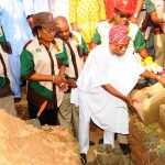 PHOTO NEWS: Aregbesola Turns Sod For Construction Of Modern Abattoir In Iwo