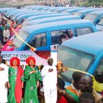 PHOTO NEWS: Commissioning Of Osun Micro-Credit Agency And Distribution Of Mini Buses To Members Of The Cooperative Transporters And Road Transport Employers Association Of Nigeria