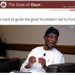 INTERVIEW: We Want To Guide The Good Foundation Laid To Fruition - Aregbesola