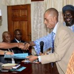 PHOTO NEWS: Osun Labour Unions Submit Report On Ways To Improve Revenue To Aregbesola