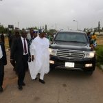 PHOTO NEWS: Aregbesola Appears At Election Petition Tribunal