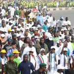 PHOTO NEWS: Running Mate Of Gen Buhari And Aregbesola Walk For Change In Osun