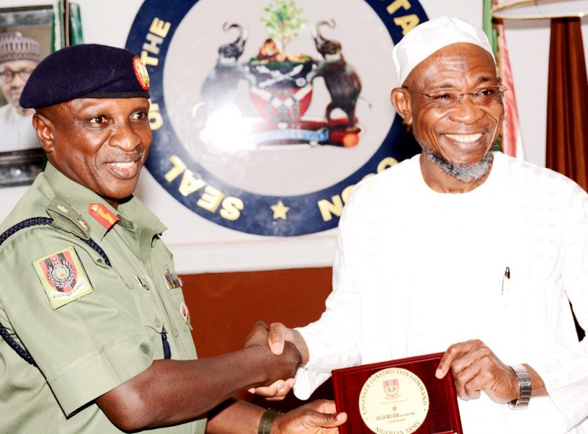 Aregbesola Receives New ECC Commander 1
