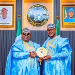 GOVERNOR ADELEKE GREETS ZAMFARA GOVERNOR, DAUDA LAWAL, AT 60.