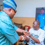 GOVERNOR ADELEKE GREETS ALHAJI FATAI DIEKOLA AT 69.