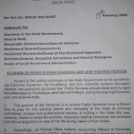 Governor Adeleke Reduces Public Servants Work Hours for Ramadan and Lent Period.